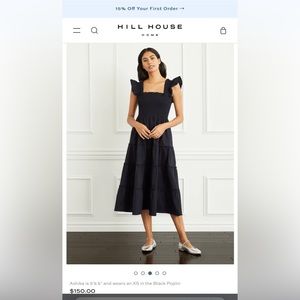 Hill House Home nap dress. Size small in black.